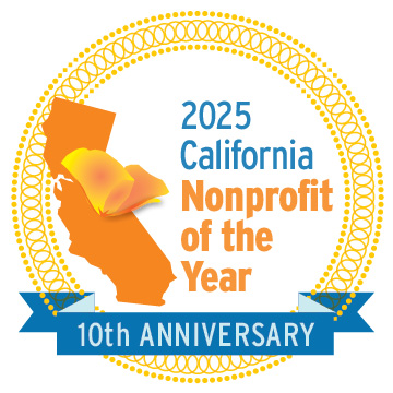 2025 California Nonprofit of the Year Award Logo for CLBL